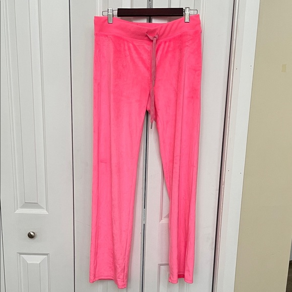 aerie Pants - Aerie Bright Pink Velour Sweatpants